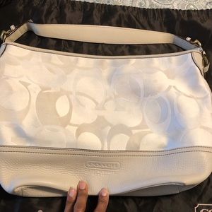 Coach cream tote